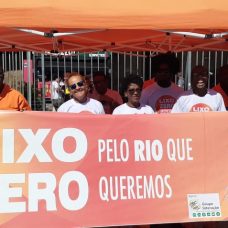 Campanha Lixo Zero leva conscientização sobre descarte de resíduos. Foto: Comlurb