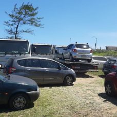 Estacionamento clandestino que funcionava em área ambiental da Praia da Reserva foi fechado pela Seop. Foto: divulgação