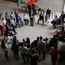 Gabinete de crise para tratar do coronavírus se reuniu na manhã desta terça-feira, na Cidade das Artes. Foto: Marcos de Paula / Prefeitura do Rio