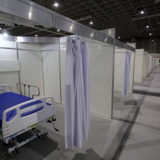 Obras no Hospital de Campanha já está com 70% das obras concluídas. Foto: Marcos de Paula / Prefeitura do Rio