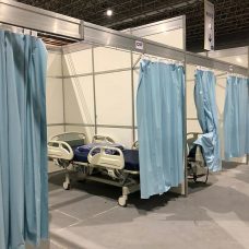 Hospital de campanha no Riocentro terá 500 leitos. Foto: Divulgação / Prefeitura do Rio