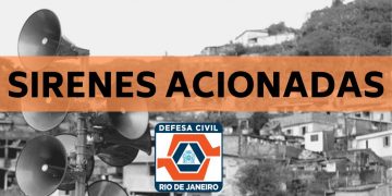 Sirenes acionadas pela Defesa Civil