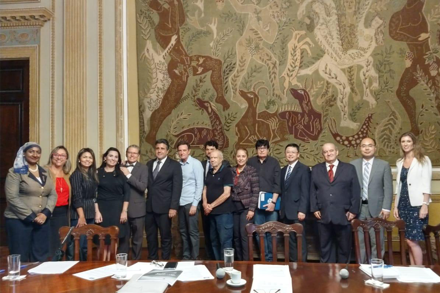 Encontro com representantes dos BRICS no Palácio da Cidade