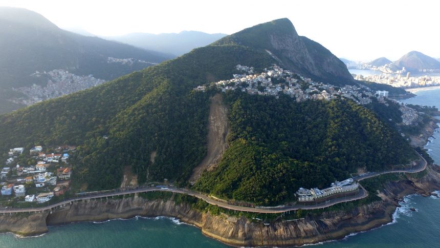 A Avenida Niemeyer em vista aérea. Foto: Richard Santos / Prefeitura do Rio
