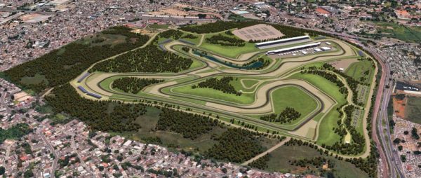 Projeto do novo autódromo, em Deodoro