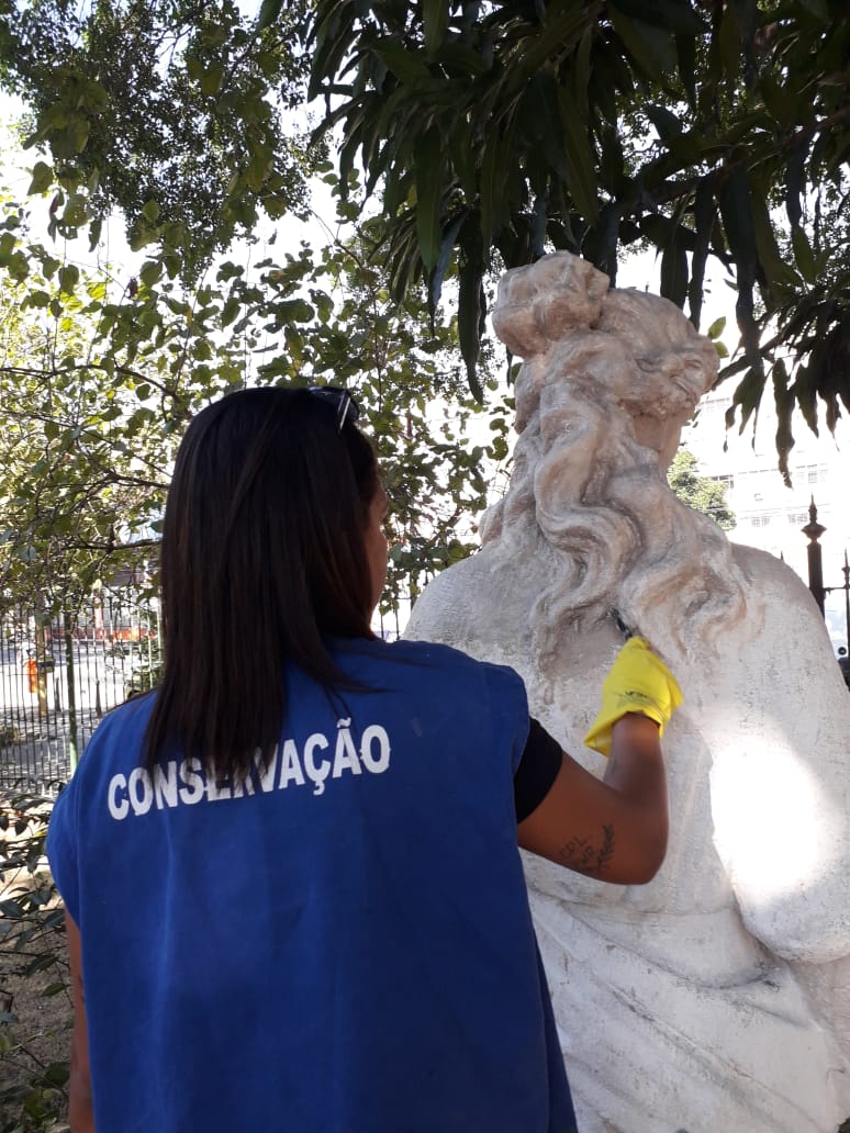 Coreto e escultura do Jardim do Méier são recuperados Foto: Prefeitura