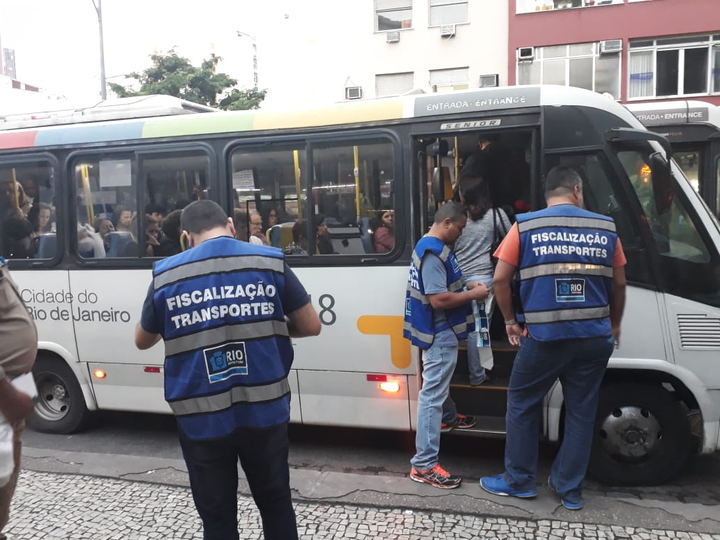 Fiscalização SMTR. Foto: Divulgação SMTR