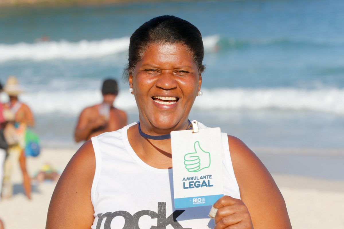 Margareth Lemos, beneficiada no primeiro lote de crachás do Programa Ambulante Legal