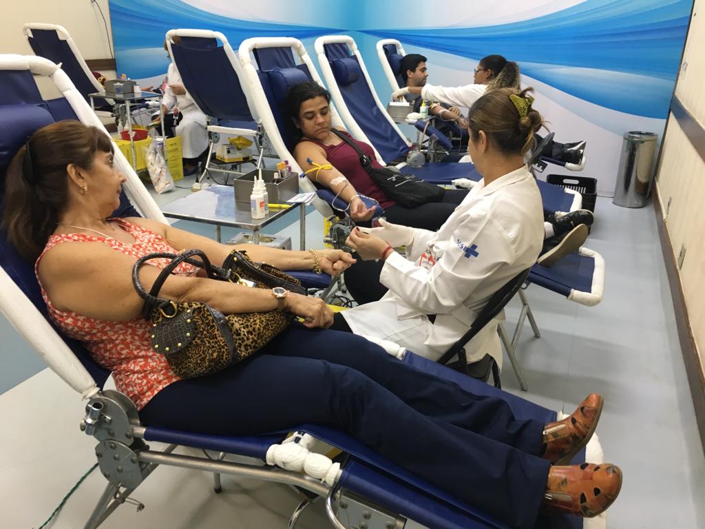 Doação de sangue no Hospital Municipal Lourenço Jorge