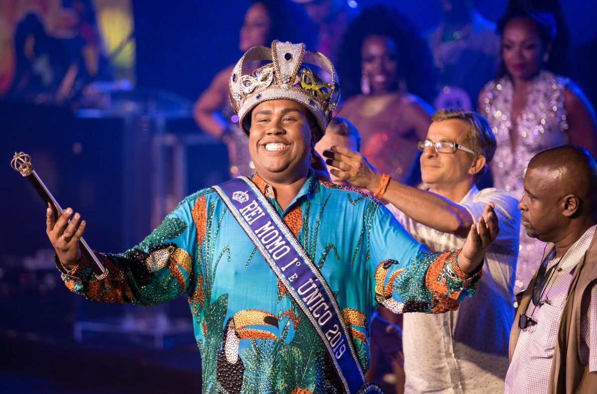 Wilson Neto, Rei Momo do carnaval carioca de 2019. Foto: Fernando Maia / Riotur