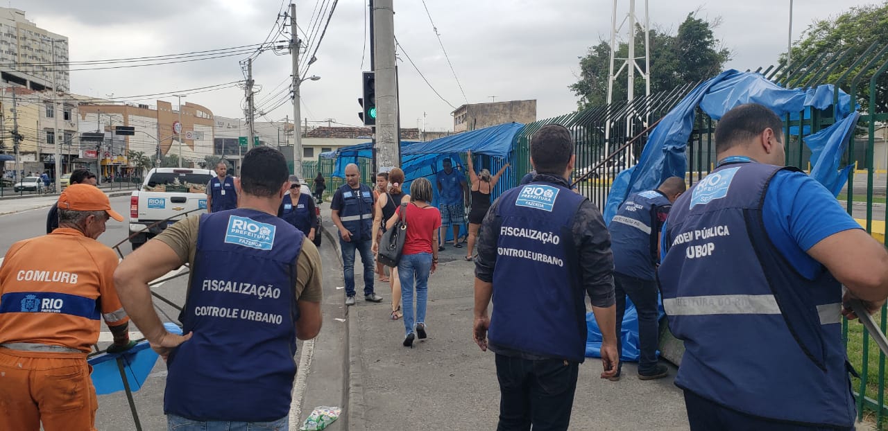 Controle Urbano em ação em Vicente de Carvalho. Foto: divulgação