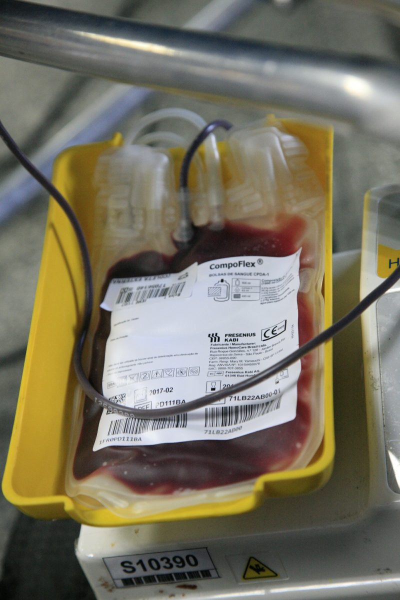 Bolsa de sangue em hospital municipal. Foto: divulgação / Prefeitura do Rio