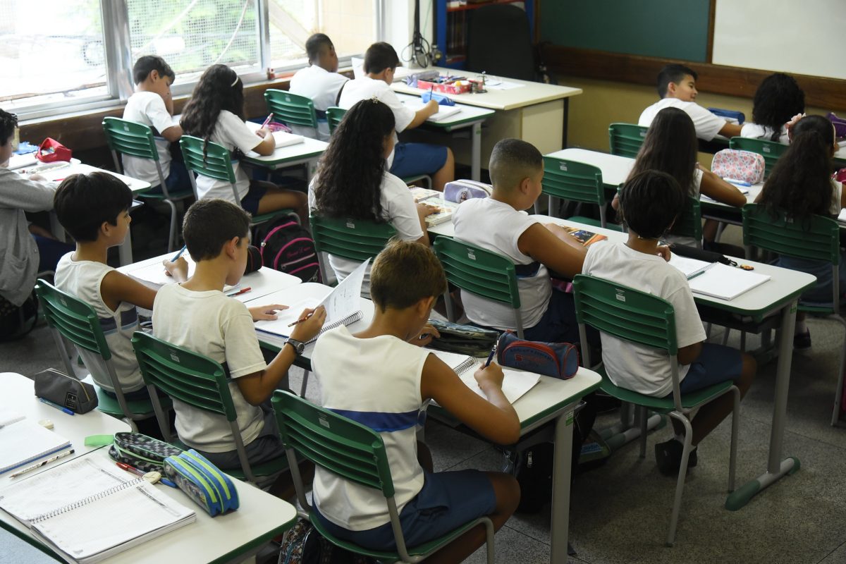 Alunos em aula na Escola Municipal Albert Sabin. Foto: Richard Santos / Prefeitura do Rio