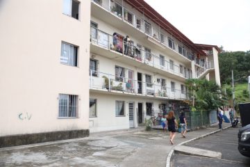 O condomínio Mangueira I, construído com recursos do programa Minha Casa Minha Vida. Foto: Edvaldo Reis / Prefeitura do Rio