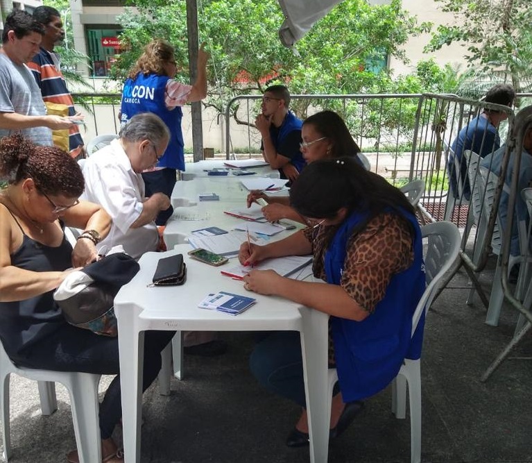 Equipe do Procon Carioca atendeu público na sede da prefeitura nos três dias de mutirão. Foto: Divulgação / Procon Carioca
