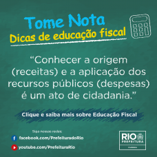 Tome nota: dicas de Educação Fiscal