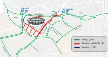 Esquema de trânsito para Vasco e Chapecoense
