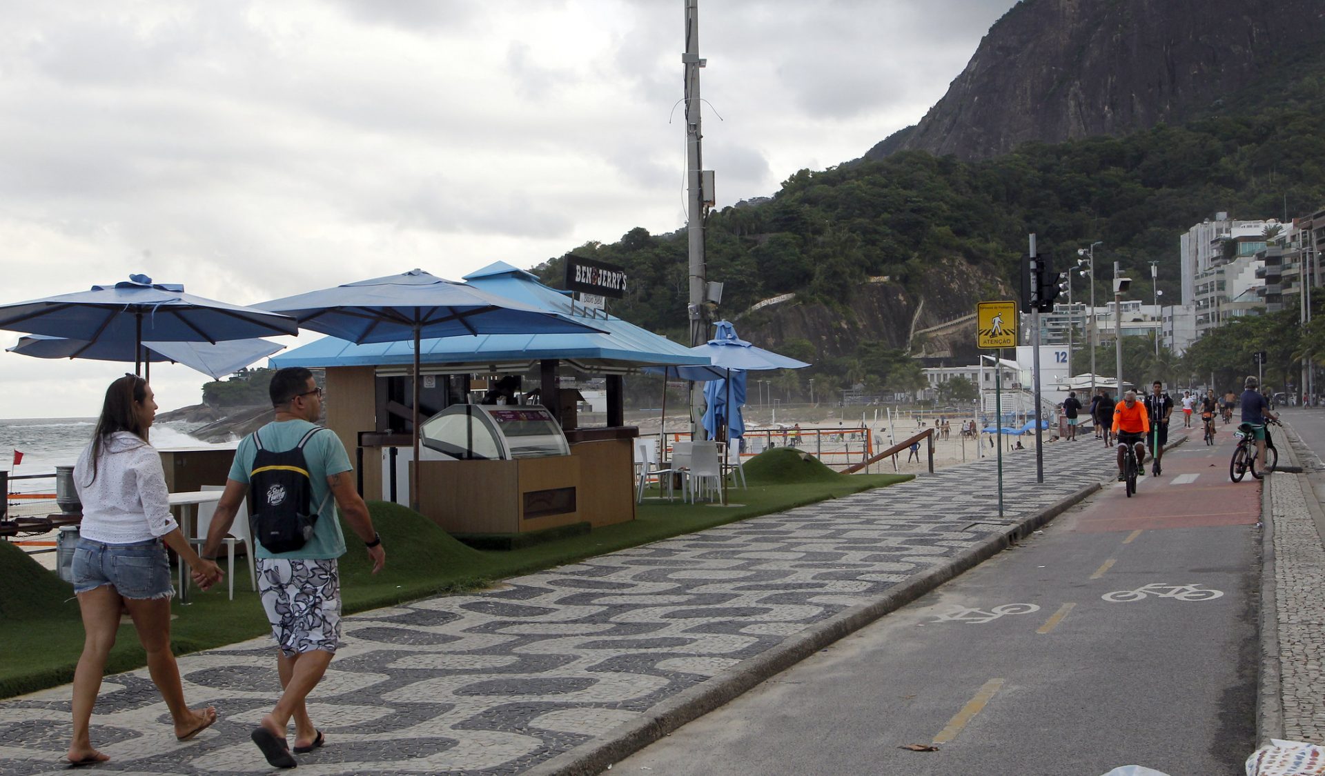 Quiosque na orla carioca. Foto: Paulo Sérgio / Prefeitura do Rio