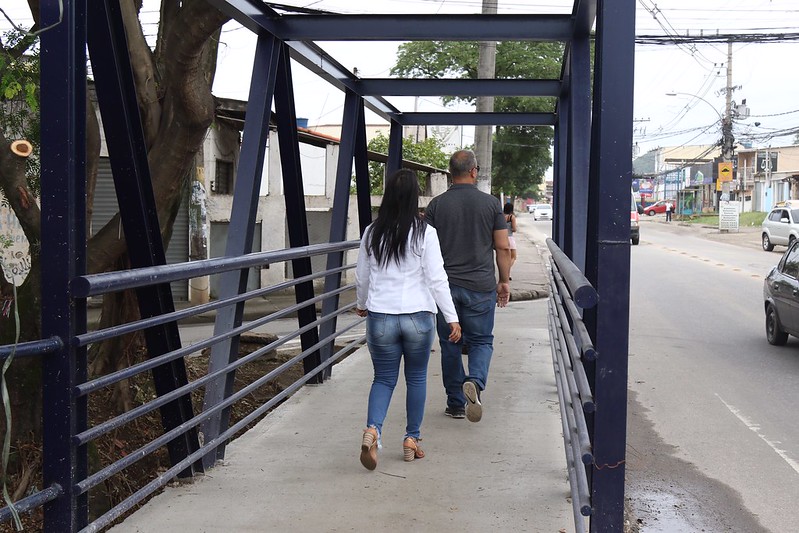Inauguração de ponte na Estrada do Magarça, altura do número 3781 em Campo Grande. Fotos Hudson Pontes / Prefeitura do Rio