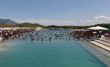 No Parque Olímpico de Deodoro, população aproveita o verão de 2019. Foto: arquivo / fevereiro de 2019 - Michel Filho / Prefeitura do Rio