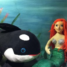 A peça “Uma aventura no fundo do mar” em exibição no Parque do Flamengo. Foto: Divulgação