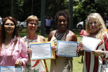 Conselheiras do grupo de 190 empossados para mandato de 2020 a 2023. Foto: Marcelo Piu / Prefeitura do Rio