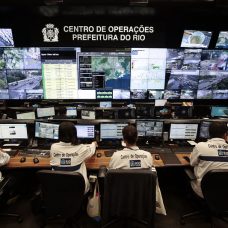 COR monitora os efeitos da chuva na cidade. Foto: Marcos de Paula/Prefeitura do Rio