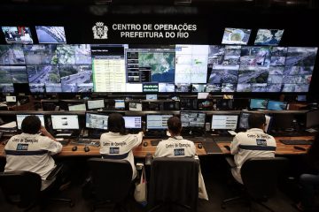 COR monitora os efeitos da chuva na cidade. Foto: Marcos de Paula/Prefeitura do Rio