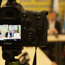 Entrevista coletiva realizada neste sábado, sobre coronavírus