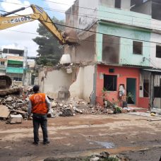 Até o momento, sete edificações foram condenadas por risco de desabamento. Foto: Divulgação