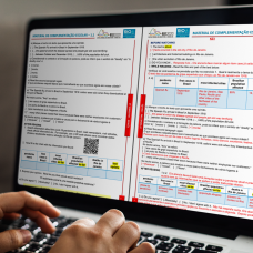 Jovens recebem orientações e atividades pela internet. Foto: Divulgação / Prefeitura do Rio