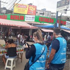 Fiscalização da Seop combate comércio irregular e aglomerações durante a quarentena. Foto: divulgação