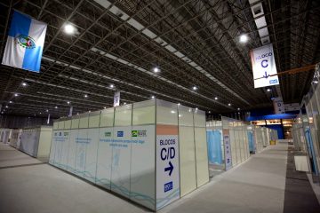 O hospital de campanha será inaugurado no dia 1º de maio.