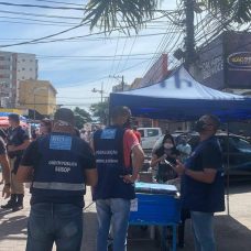 Fiscalização do comércio em Campo Grande. Foto: divulgação / Seop