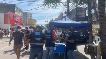 Fiscalização do comércio em Campo Grande. Foto: divulgação / Seop
