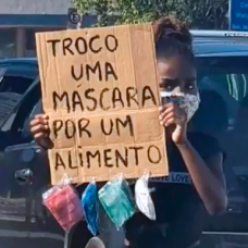 Ana Júlia ganhou notoriedade por trocar máscaras por alimentos em semáforos. Crédito: Imagem cedida pela família