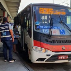 Fiscais flagraram coletivos com lotação e frota reduzida. Foto: Divulgação SMTR / Prefeitura do Rio