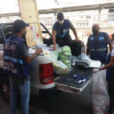 Agentes da Prefeitura na operação desta quarta-feira (03/06), em Madureira. Divulgação Seop / Prefeitura do Rio