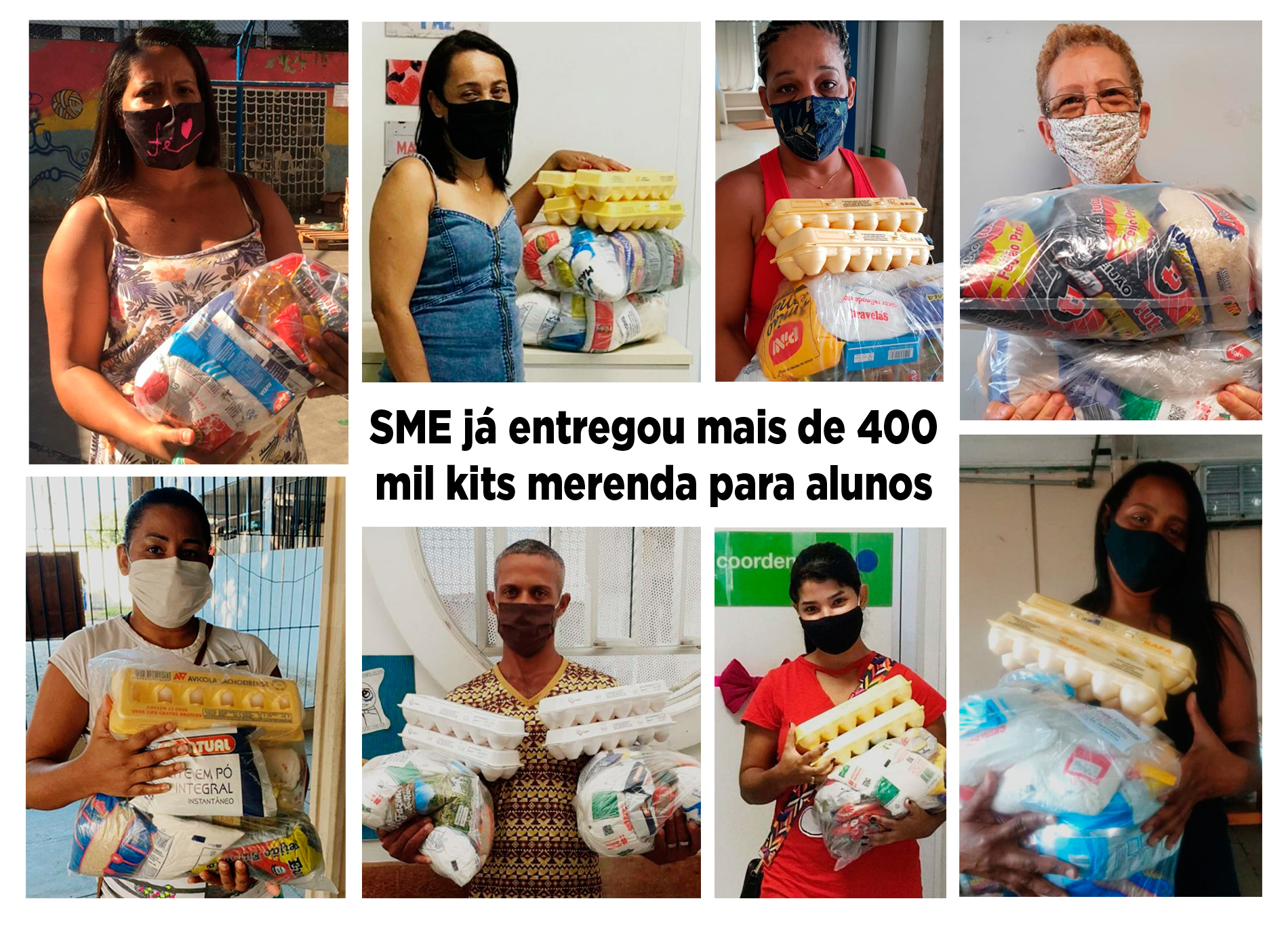 SME já entregou mais de 400 mil cartões e cestas básicas para alunos desde o início da pandemia