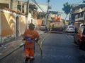 Comlurb já realizou trabalho de lavagem com água de reuso e detergente neutro e hipoclorito em todas as 633 comunidades da cidade
