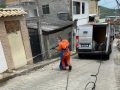 Comlurb já realizou trabalho de lavagem com água de reuso e detergente neutro e hipoclorito em todas as 633 comunidades da cidade