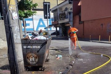 Comlurb já realizou trabalho de lavagem com água de reuso e detergente neutro e hipoclorito em todas as 633 comunidades da cidade