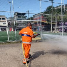 Comlurb já realizou trabalho de lavagem com água de reuso e detergente neutro e hipoclorito em todas as 633 comunidades da cidade