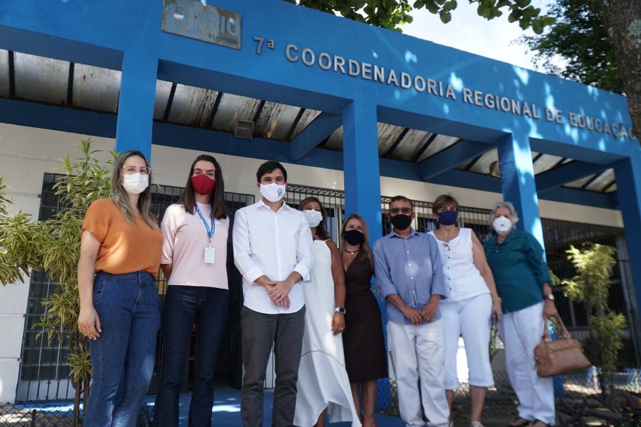 Coordenadoria Regional de Educação do Centro recebe visita do secretário Ferreirinha