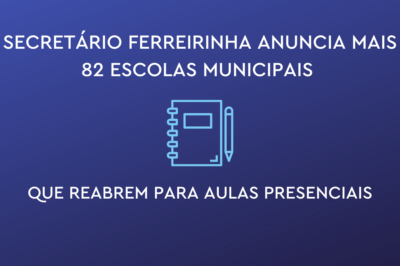 SME anuncia mais 82 escolas municipais que retomarão aulas presenciais a partir de 3/3