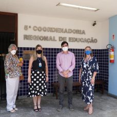 Secretário Ferreirinha visita 5ª CRE e tira dúvidas sobre a volta às aulas