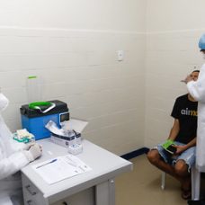 Centro de atendimento à gripe