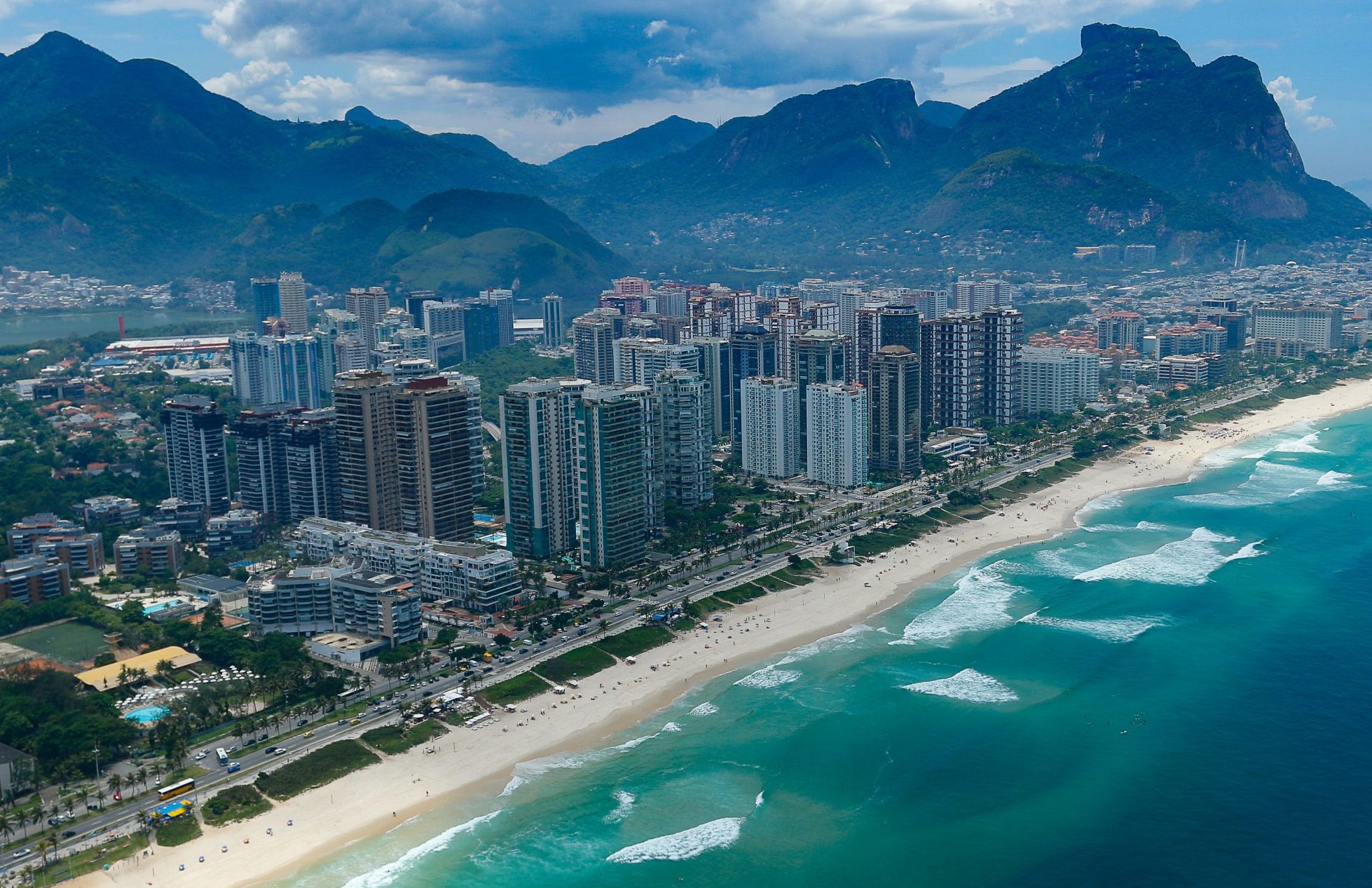 Orla, praia, Barra da Tijuca