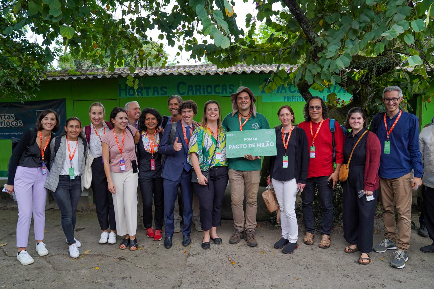 Pacto de Milán: el programa Hortas Cariocas promueve la siembra con representantes de diferentes continentes – Municipio de Río de Janeiro