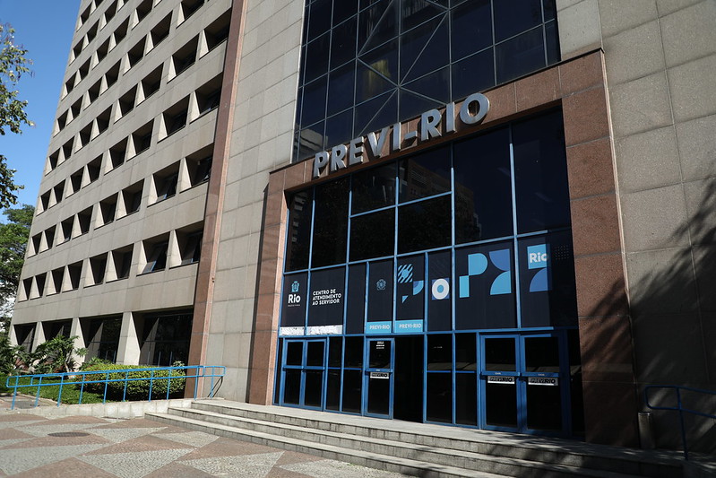 Fachada da sede da Previ-Rio